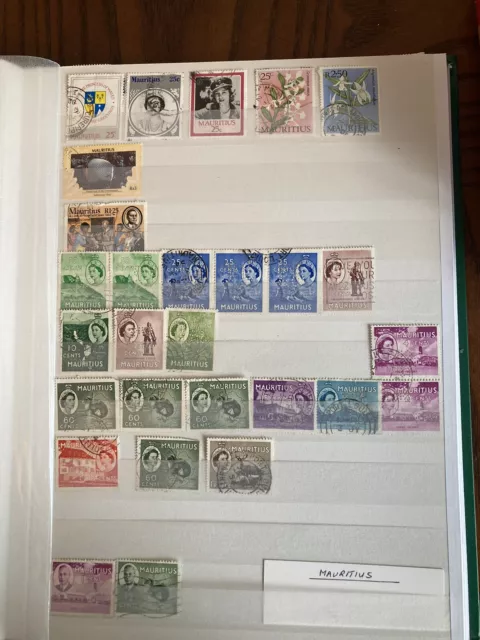 british commonwealth Mauritius 55 Used stamps collection (lot F13)