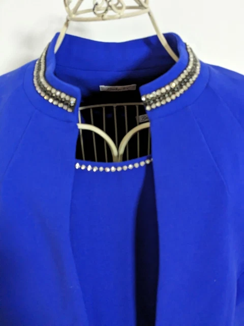 Abito Berkertex Sposa Madre Occasione Bolero Giacca Matrimonio Ospite 16 Blu
