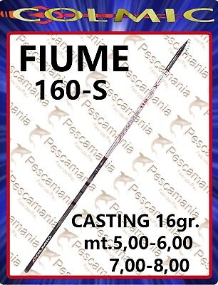 Canna Colmic Fiume 180 XXT 5-6-7-8 m Minimal Guide Pesca Bolognese  FEUG 