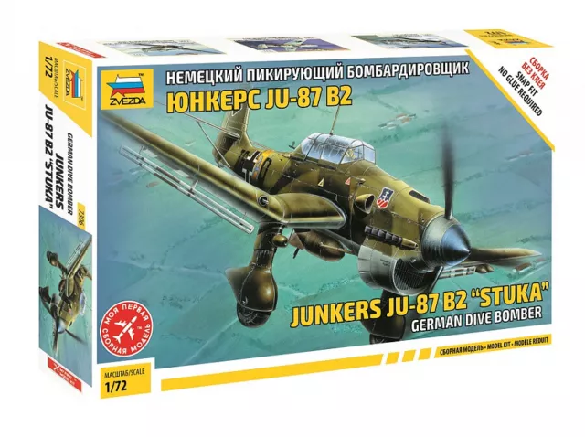 German Dive Bomber Junkers JU-87 B2 Stuka	7306  Zvezda  1:72 New!