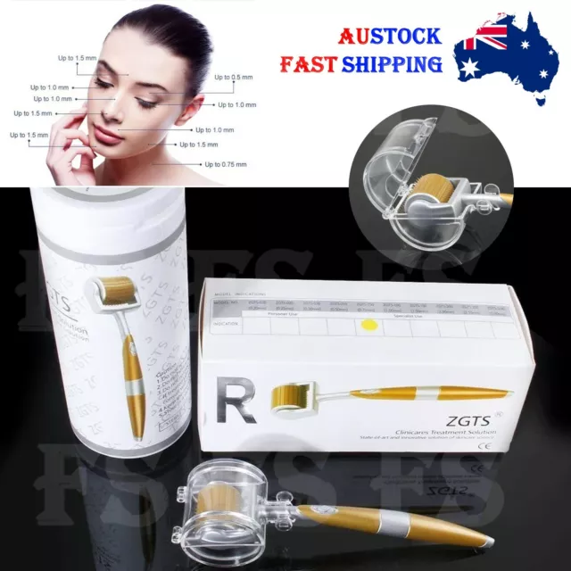 Zgts Titanium Derma Roller 192 Micro Needles Scars Anti Aging Dermaroller *Aus S