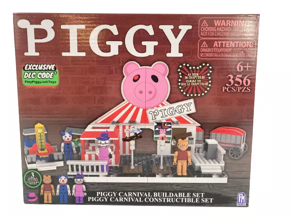 Piggy 316 Piece Laboratory Deluxe Buildable Set with Exclusice DLC Code -  Includes Piggy, Soldier and Badgy Figures 