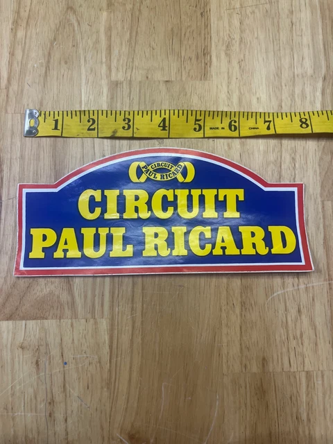 STICKER AUTOCOLLANT - Circuit Paul Ricard - France au choix noir ou