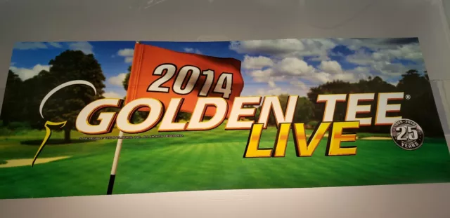 Golden Tee Live 2014 Video Arcade Game Translite Marquee, Atlanta (#308)
