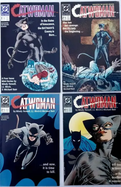 Catwoman #'s 1-4 1989 First Series DC Comics Mini series VF/NM