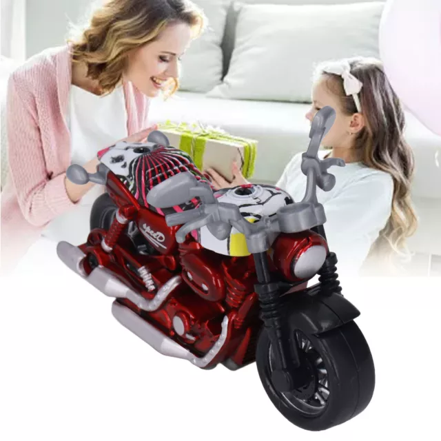 (Red)BROLEO Alloy Motorcycle Model Improve Coordination Motorcycle Model High