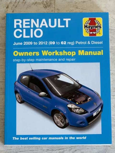 Haynes Manual 6340 - Renault Clio, 2009 to 2012, petrol & diesel