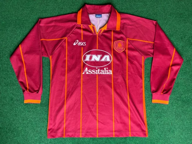AS Roma Rom 1996 1997 ASICS langarm Jersey Shirt Trikot M525