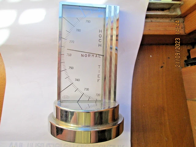 WETTERSTATION BAROMETER ZEISS IKON BAUHAUS ART DEKO 1925 selten