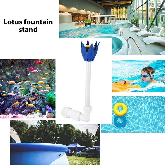 Boquillas pulverizadoras de tubo de fuente cabeza de flor de loto para piscina