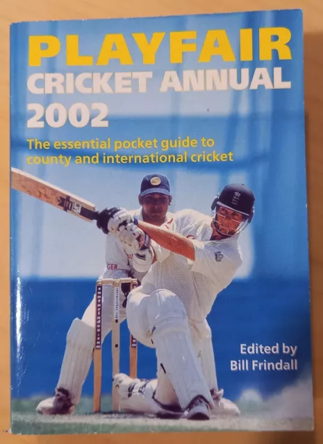 Playfair Cricket Annual 2002 by Bill Frindall. Very good condition.