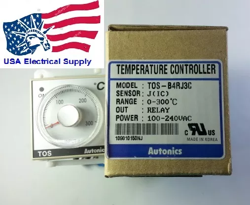 TOS-B4RJ3C Temperature Controller  Relay 0-300C With Socket Base