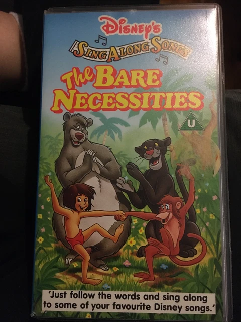 DISNEY'S SING ALONG Songs - the bare necessities - VHS Video £11.00