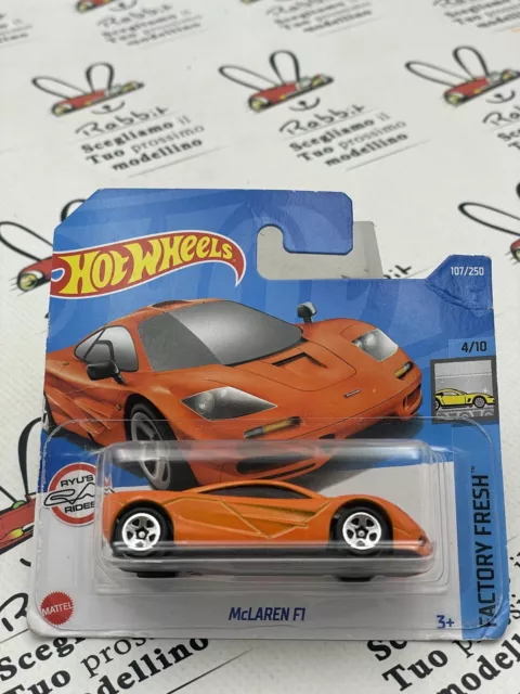 Die Cast " Mclaren F1 " 4/10 Hw Factory Fresh Hot Wheels Échelle 1/64