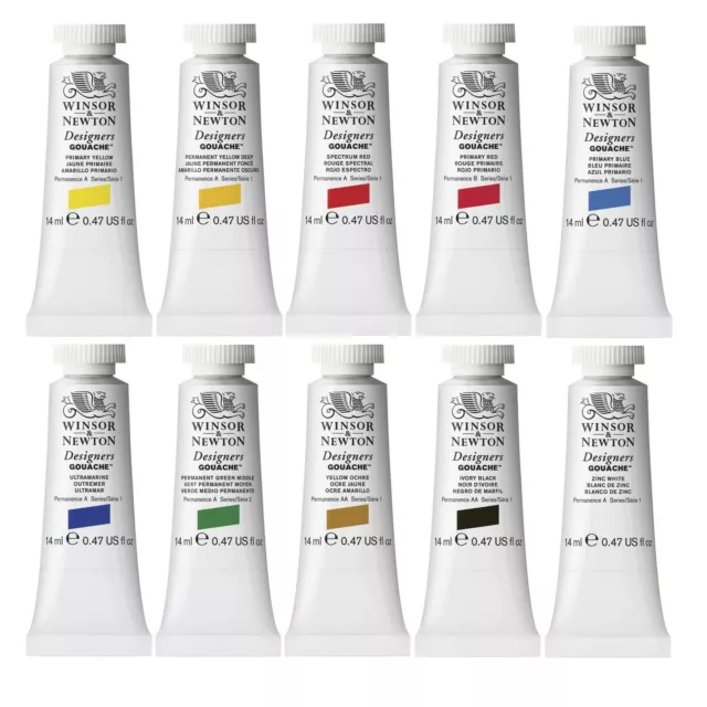 Winsor & Newton Designers Gouache Tube - alle Farben - 14ml & 37ml