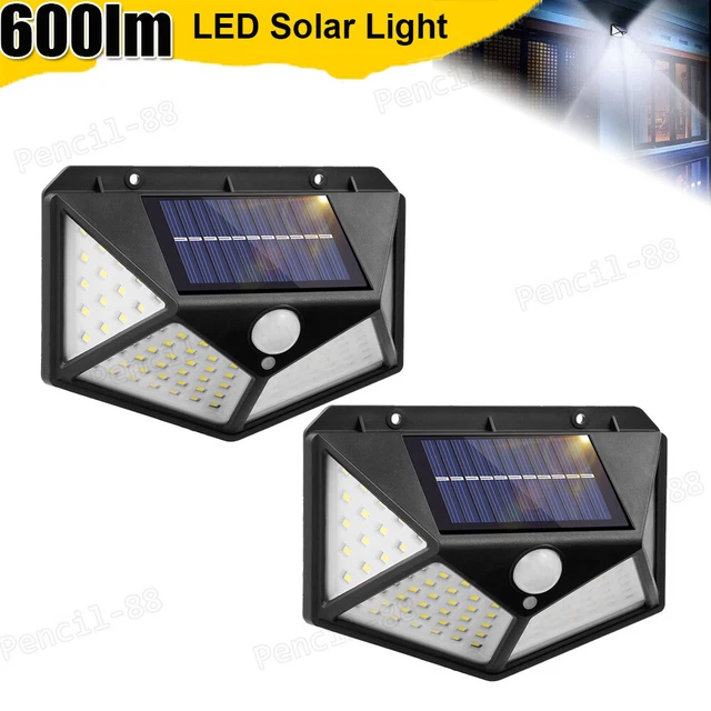 2 Pack Solar Lights Outdoor 40 LED Solar Security Lights Motion Sensor Lights