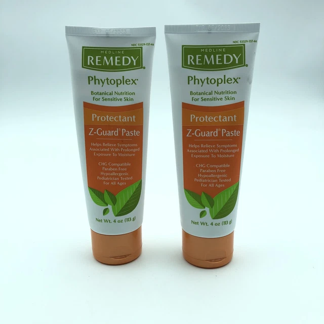 MEDLINE REMEDY PHYTOPLEX ZGuard Skin Protectant Paste 4 oz 2 Pack
