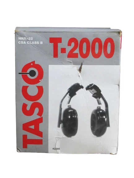 Tasco Cap Mounted Ear Muffs T-2000 2286 NRR22 92dBA CSA Class B  Black