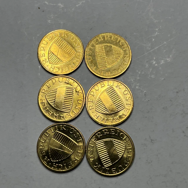 6-Austria 50 Groschen Coin AU  Aluminum Bronze 1994 WITH LUSTER 2