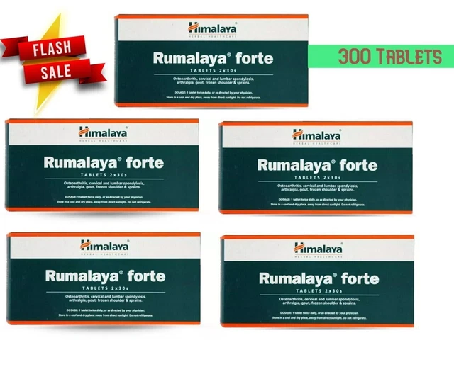 Complément Alimentaire Himalaya Rumalaya Forte - Soutien Articulaire - 600 Comprimés (10 Boîtes)