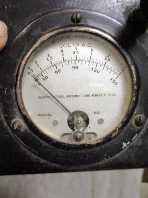 Vintage Weston 150 Volt Meter Model 476 2