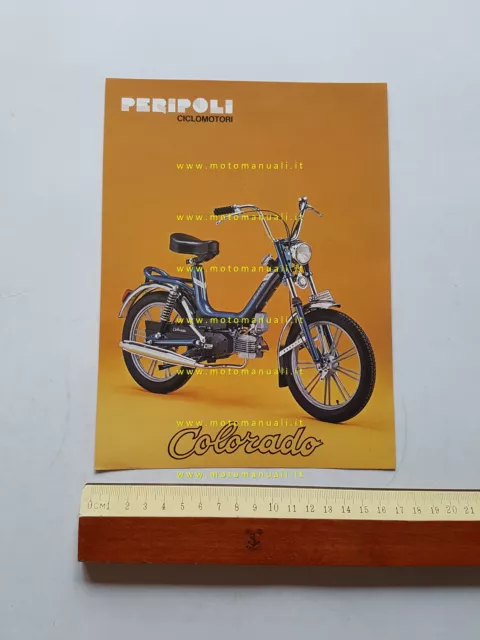 Peripoli Giulietta 50 Colorado depliant italiano anni 70 ciclomotore originale