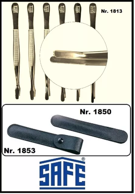 Pince à Épiler pincettes pour timbres Abgebogene Pointe 120mm Doré Safe 1813