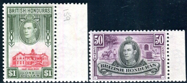 Britisch Honduras 1938 120-121 ** Postfrisch Tadellos Höchstwerte(N0003