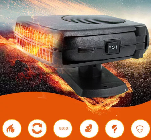 12V 150W Car Auto Heater Cooler Dryer Demister Defroster 2 in 1Hot Warm Fan Van