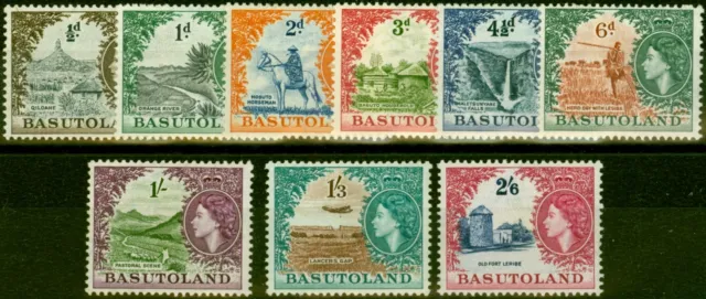 Basutoland 1954 Set of 9 to 2s6d SG43-51 Fine Very Lightly Mtd Mint