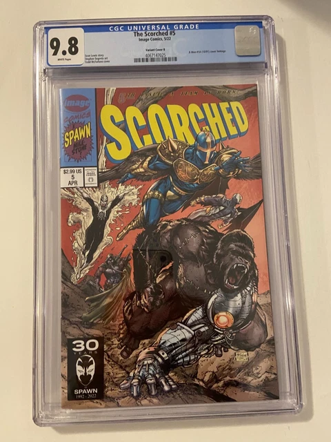 THE SCORCHED #5 NM/MT 9.8 CGC TODD McFARLANE VARIANT Jim Lee Homage X-Men