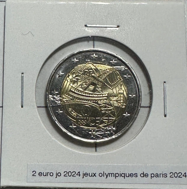 PIÈCE 2 EUROS jo 2024 JEUX OLYMPIQUES DE PARIS 2024 PIÈCE-COMMÉMORATIVE ...