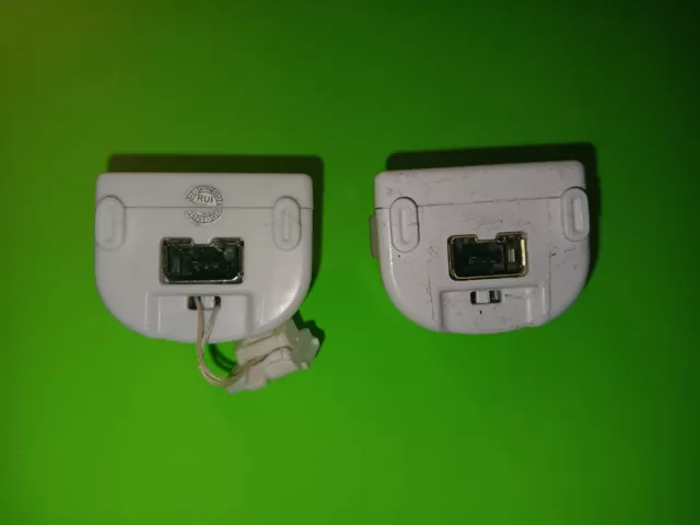 Lot of Two (2) Official OEM Nintendo Wii Motion Plus Adapters - White - Tested