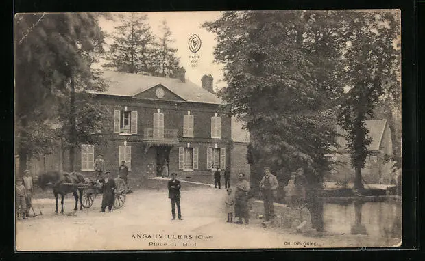 CPA Ansauvillers, Place du Bail