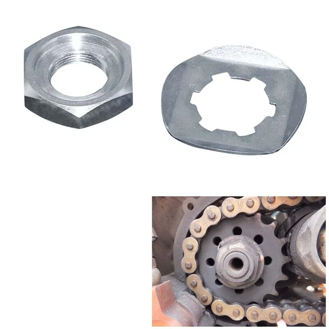 Per Banshee YFZ350 YZF600R FZS 600 ruota dentata serratura dado disco di sicurezza D8Q3
