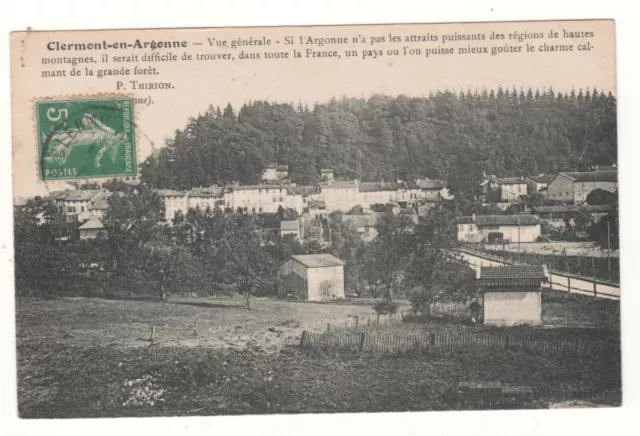 CPA 55 - CLERMONT-EN-ARGONNE : VUE GÉNÉRALE (Meuse) - ÉCRITE