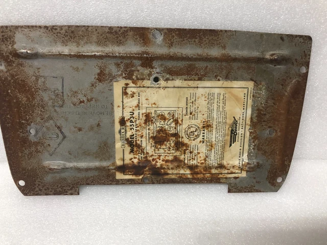 Rare Antique Vtg Bendix Model 55P3U Bottom Cover Plate Tube Radio