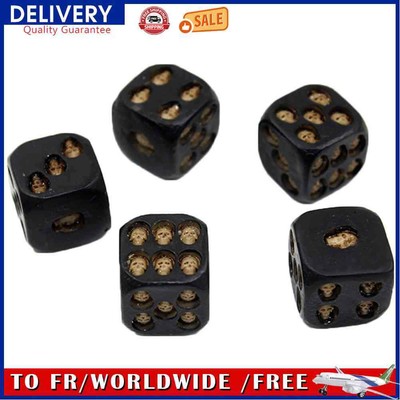 5pcs Jeu de dés Les Alliage d'aluminium dés de Jeux Tisonnier de Jeu d'alliage Tisonnier Jeux Table Gold-Rectangle 