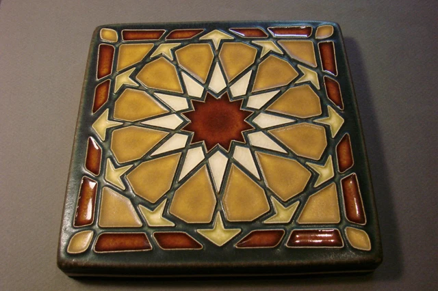 Motawi Art Tile  6 X 6   "Alhambra" 1st Quality Excellent Condition