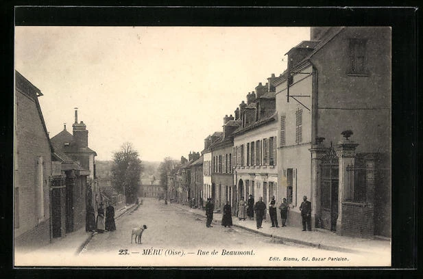 CPA Méru, Rue de Beaumont