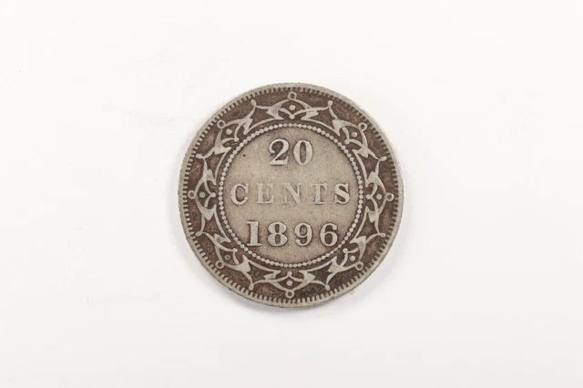 Newfoundland 1896 20 Cents Large 96 Silver