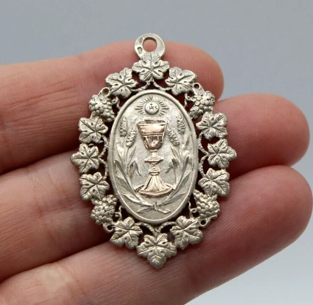 Ancienne médaille religieuse en argent - Collection
