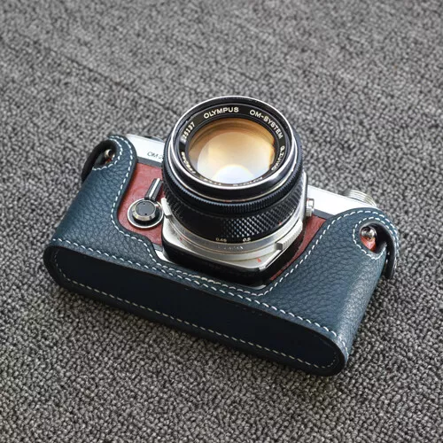 Genuine Leather Handmade Half Case Cover For Olympus OM1 OM2 OM3 OM4 Camera