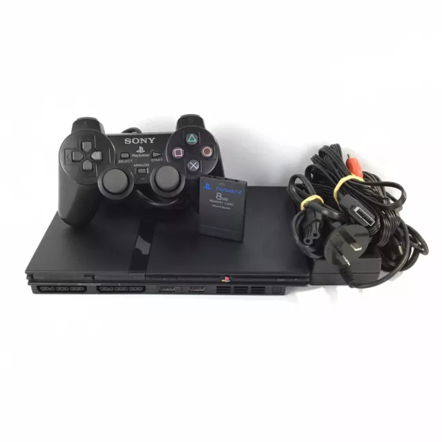Sony Playstation 2 slim gray SCPH-75004 PAL with Dualshock controller Rare