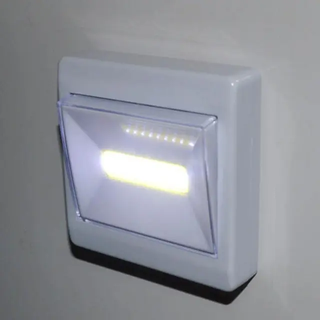 StickOn LED Night Light For Sheds and Cupboards Battery Powered 0101 B and  H8D4