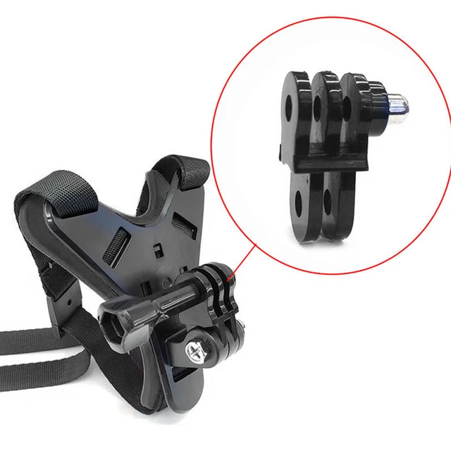 Kit De Support De Menton Pour Casque De Moto Pour Caméra D'action Sécurisé, Kit Adhésif De Support De Menton Pour Casque De Moto Pour Caméra D'action, Cyclisme, Enregistrement