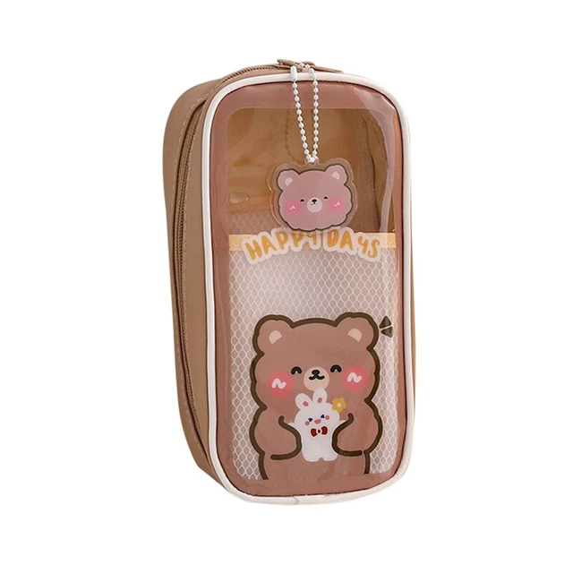 Japanisches FedermäPpchen, Transparent, GroßE KapazitäT, SchüLer-FedermäPpc L6H8