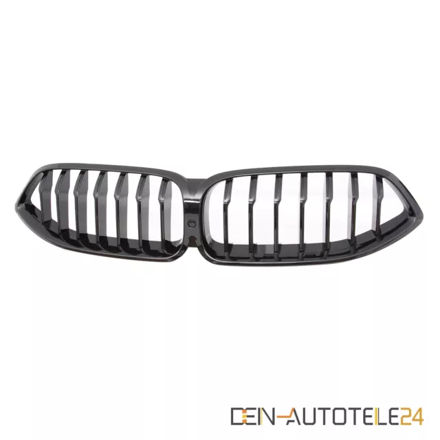 Kühlergrill Einzelsteg Nieren Grill Passt Für Bmw 8Er G15 G16 G14 Glanz Schwarz