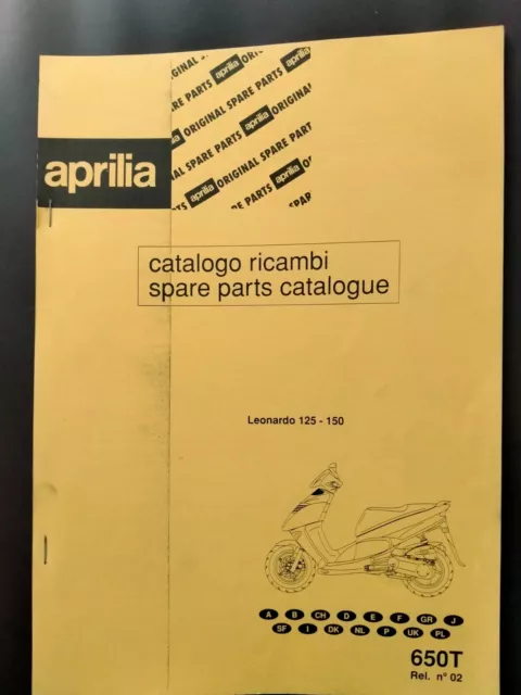 Catalogo parti di ricambio Aprilia Leonardo 125-150