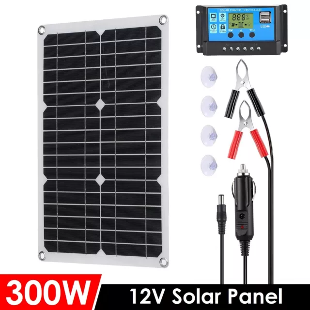 12V 300W Flexible Solar Panel Mono Home Caravan Camping Charging Controller